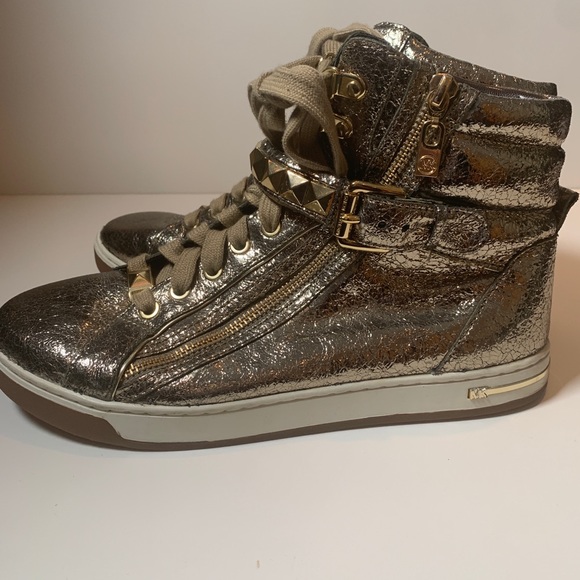 COPY - Michael Kors Glam Studded High Top Sneaker - Picture 3 of 5